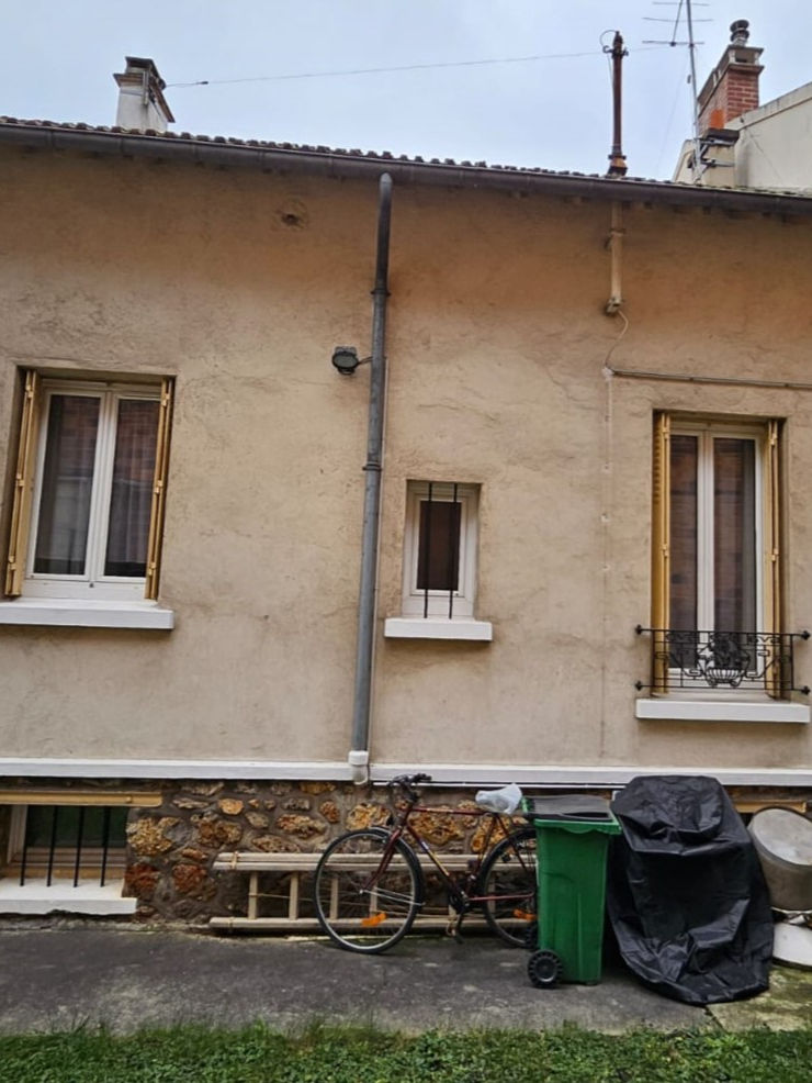 Maison à Bagneux avant travaux, façade arrière