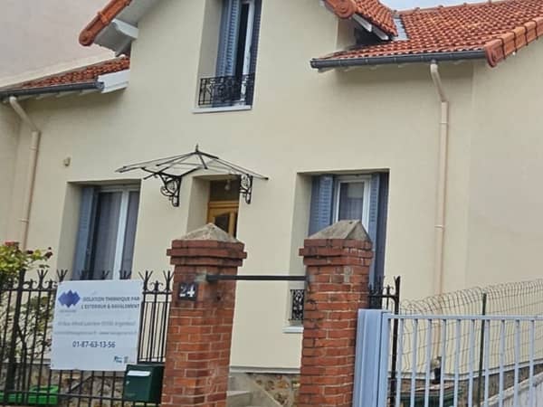 Maison à Bagneux après ravalement de la façade avant
