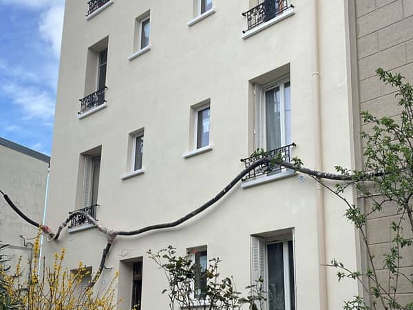 Immeuble au Pré-Saint-Gervais après ravalement
